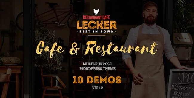 Restaurant Wordpress Theme lecker