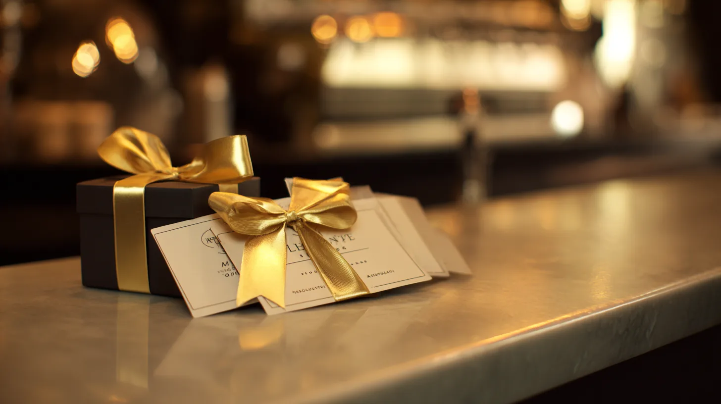 Geschenkgutscheine für eine sofortige Erhöhung des Cash-Flows