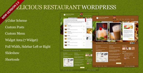 Delicious Restaurant Restaurant WordPress Theme Delicious