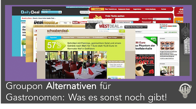 Groupon Alternativen für Gastronomen