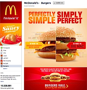 Facebook Restaurant McDonalds