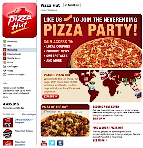 Facebook Restaurant PizzaHut