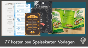 Kostenlose Speisekarten Vorlagen