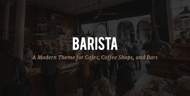 Restaurant Wordpress Theme Barista