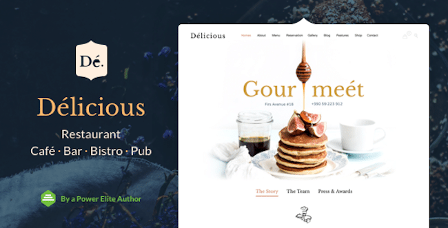 Restaurant Wordpress Theme Delicious