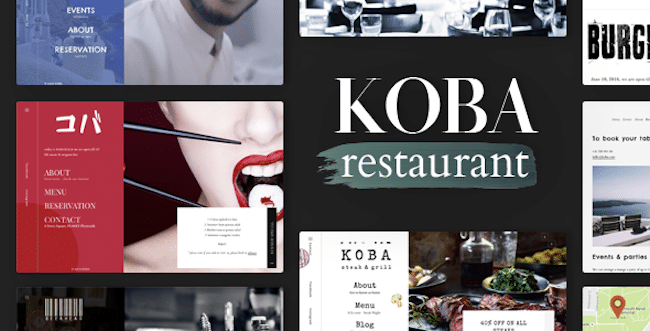 Restaurant Wordpress Theme koba