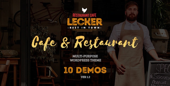 Restaurant Wordpress Theme lecker