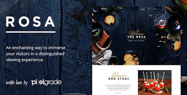 Restaurant Wordpress Theme rosa