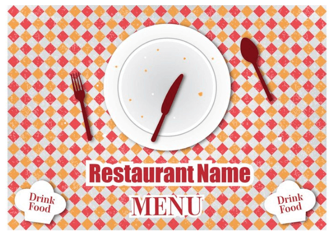 Retro Menu Design