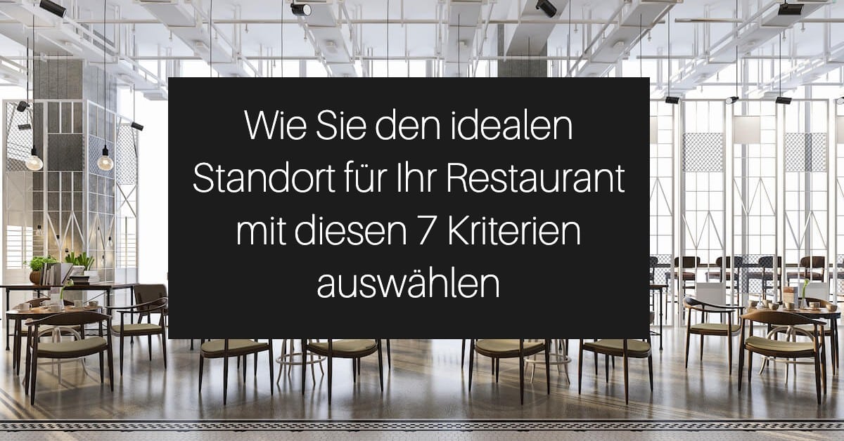 Mit Standortanalyse Restaurant finden